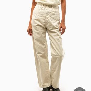 Jesse Kamm Cali Slim Pants HUSK Size 8 Excellent Perfect, year-round neutral